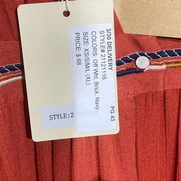 See U Soon NWT Brick/Terracotta Sleeveless Maxi Dress Small - Picture 13 of 16